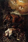 Domenico Tintoretto Tancred Baptizing Clorinda Sweden oil painting artist